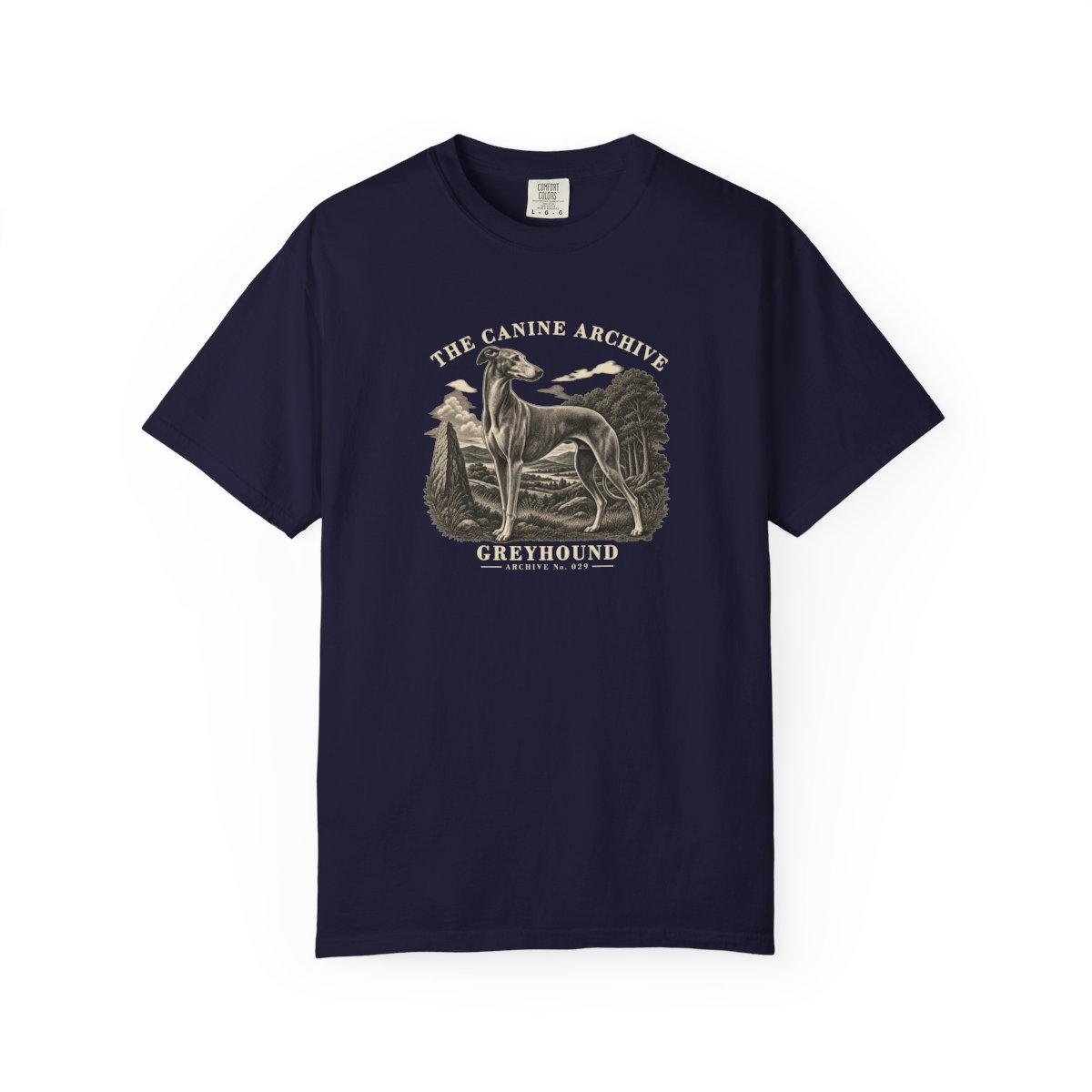 Greyhound Front Study Tee in True Navy