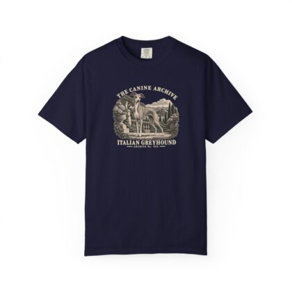 Italian Greyhound Front Study Tee in True Navy