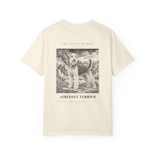 Airedale Terrier Tee in Ivory