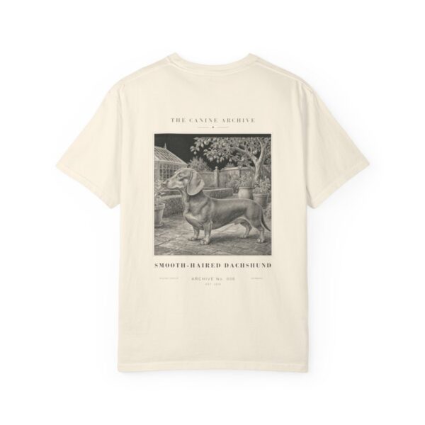 Smooth-Haired Dachshund Archive Tee in Ivory