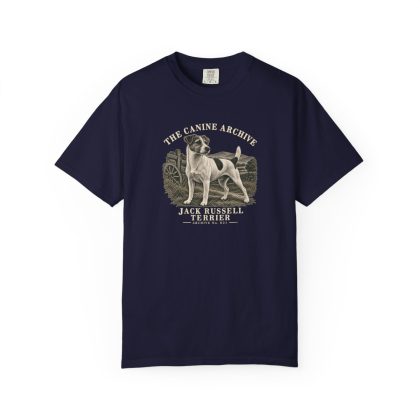 Jack Russell Terrier Front Study Tee in True Navy
