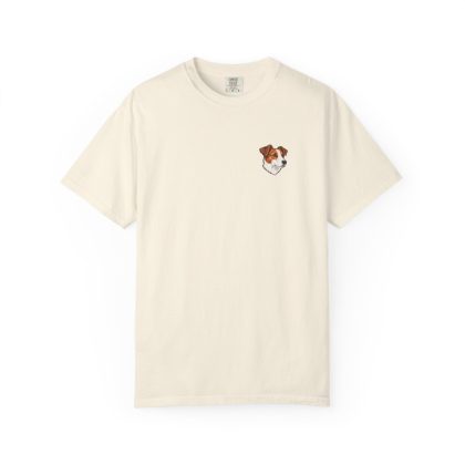 Jack Russell Terrier Portrait Tee in Ivory
