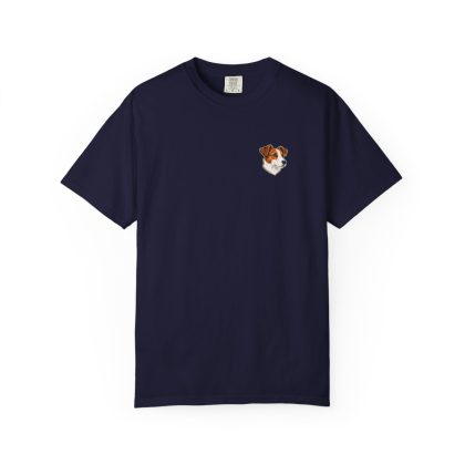 Jack Russell Terrier Portrait Tee in True Navy