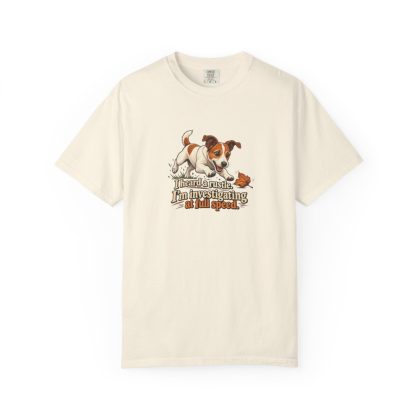Jack Russell Terrier humorous illustration tee in Ivory