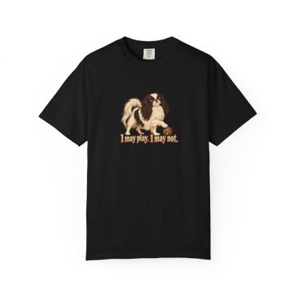 Japanese Chin humorous illustration tee in Black