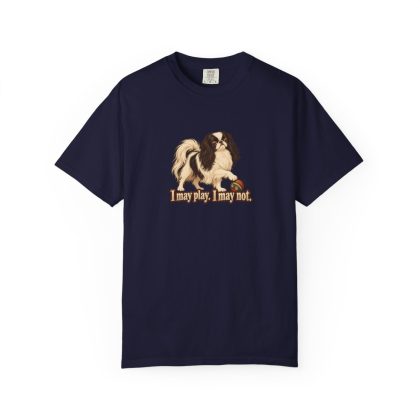Japanese Chin Humour Tee in True Navy