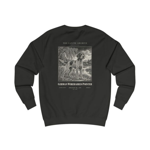 German Wirehaired Pointer Sweatshirt in Jet Black