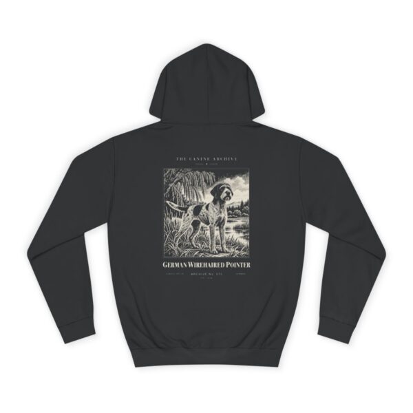 German Wirehaired Pointer Hoodie in Jet Black