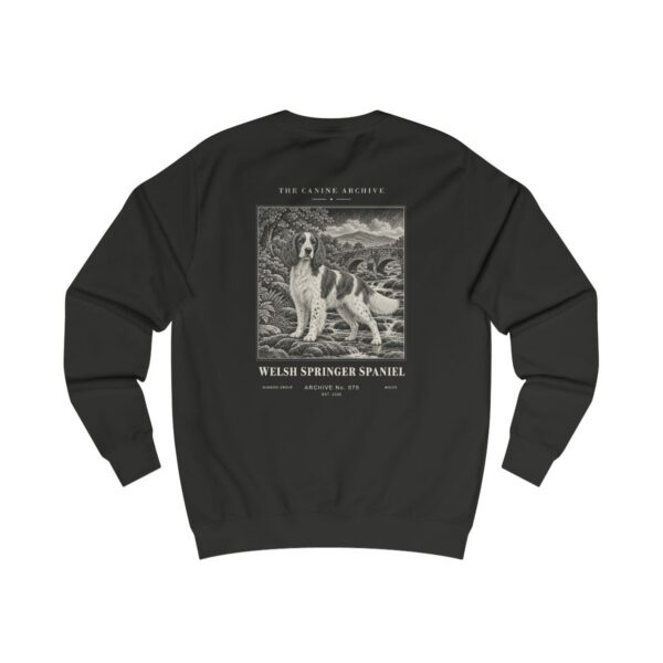Welsh Springer Spaniel Sweatshirt in Jet Black