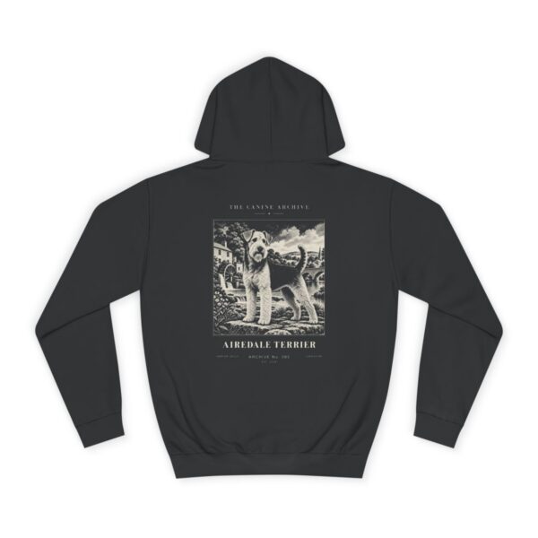 Airedale Terrier Hoodie in Jet Black