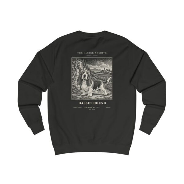 Basset Hound Sweatshirt in Jet Black