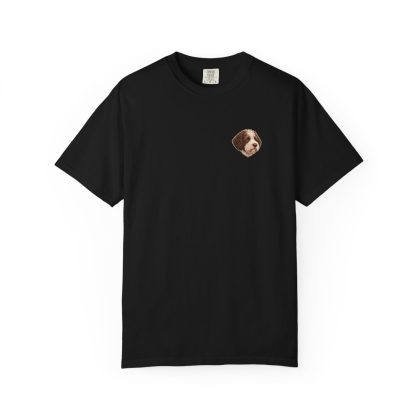 Lagotto Romagnolo head-only left chest tee in Black