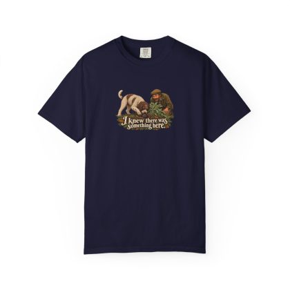 Lagotto Romagnolo humorous illustration tee in True Navy