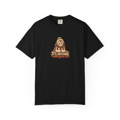 Lhasa Apso Humour Tee in Black