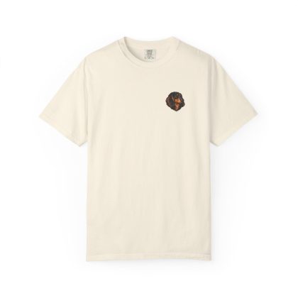 Dachshund Long Coat Portrait Tee in Ivory