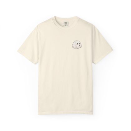 Maltese Portrait Tee in Ivory