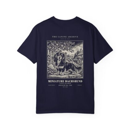 Miniature Dachshund Long Haired Tee in True Navy