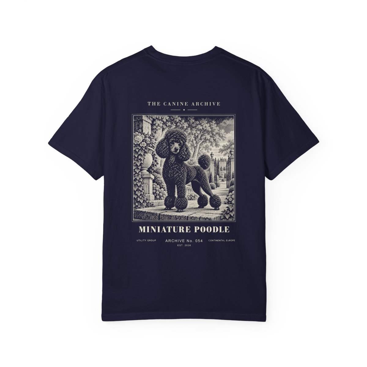 Miniature Poodle Tee in True Navy