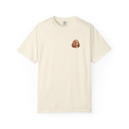 Miniature Poodle Portrait Tee in Ivory