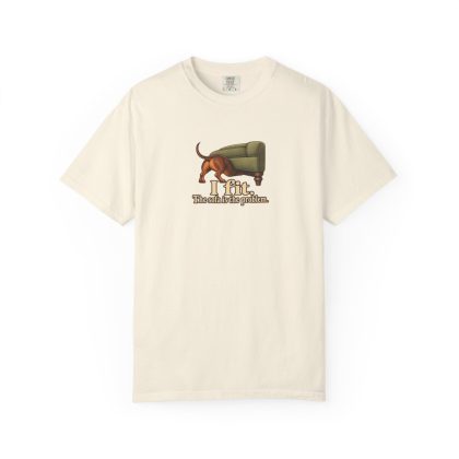 Miniature Dachshund Smooth Haired Humour Tee in Ivory