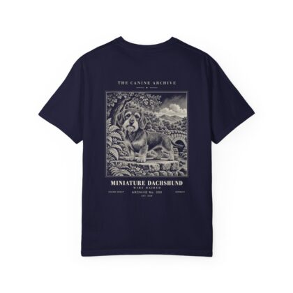 Miniature Dachshund Wire Haired Tee in True Navy