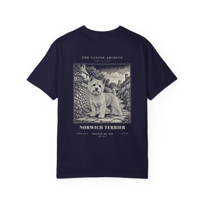 Norwich Terrier Tee in True Navy