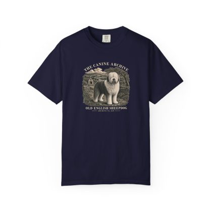 Old English Sheepdog Front Study Tee in True Navy