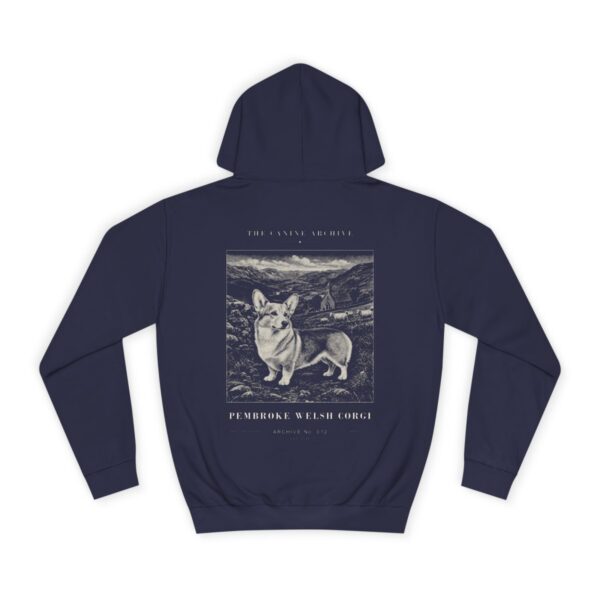 Pembroke Welsh Corgi Archive Hoodie in Oxford Navy