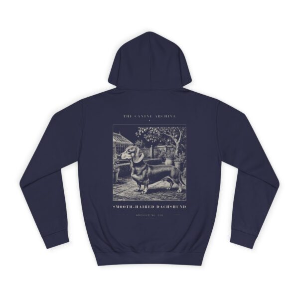 Smooth-Haired Dachshund Archive Hoodie in Oxford Navy