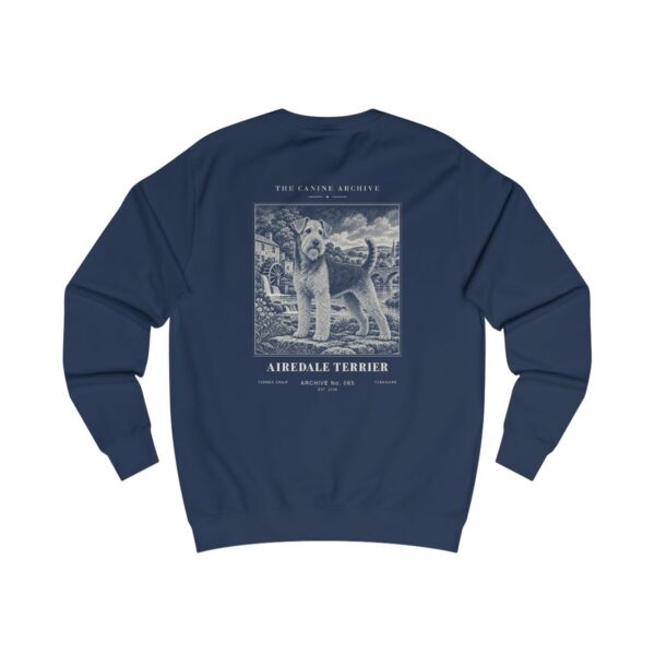 Airedale Terrier Sweatshirt in Oxford Navy