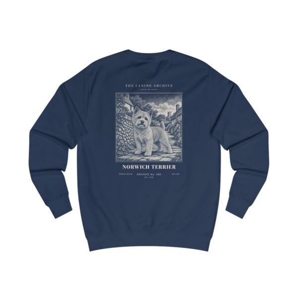 Norwich Terrier Sweatshirt in Oxford Navy