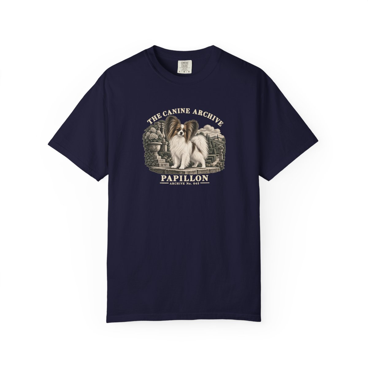 Papillon Front Study Tee in True Navy
