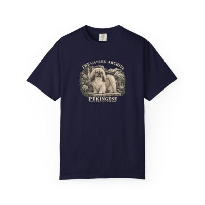 Pekingese Front Study Tee in True Navy