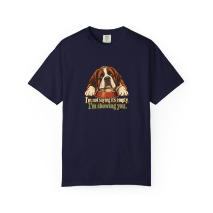 Saint Bernard Humour Tee in True Navy