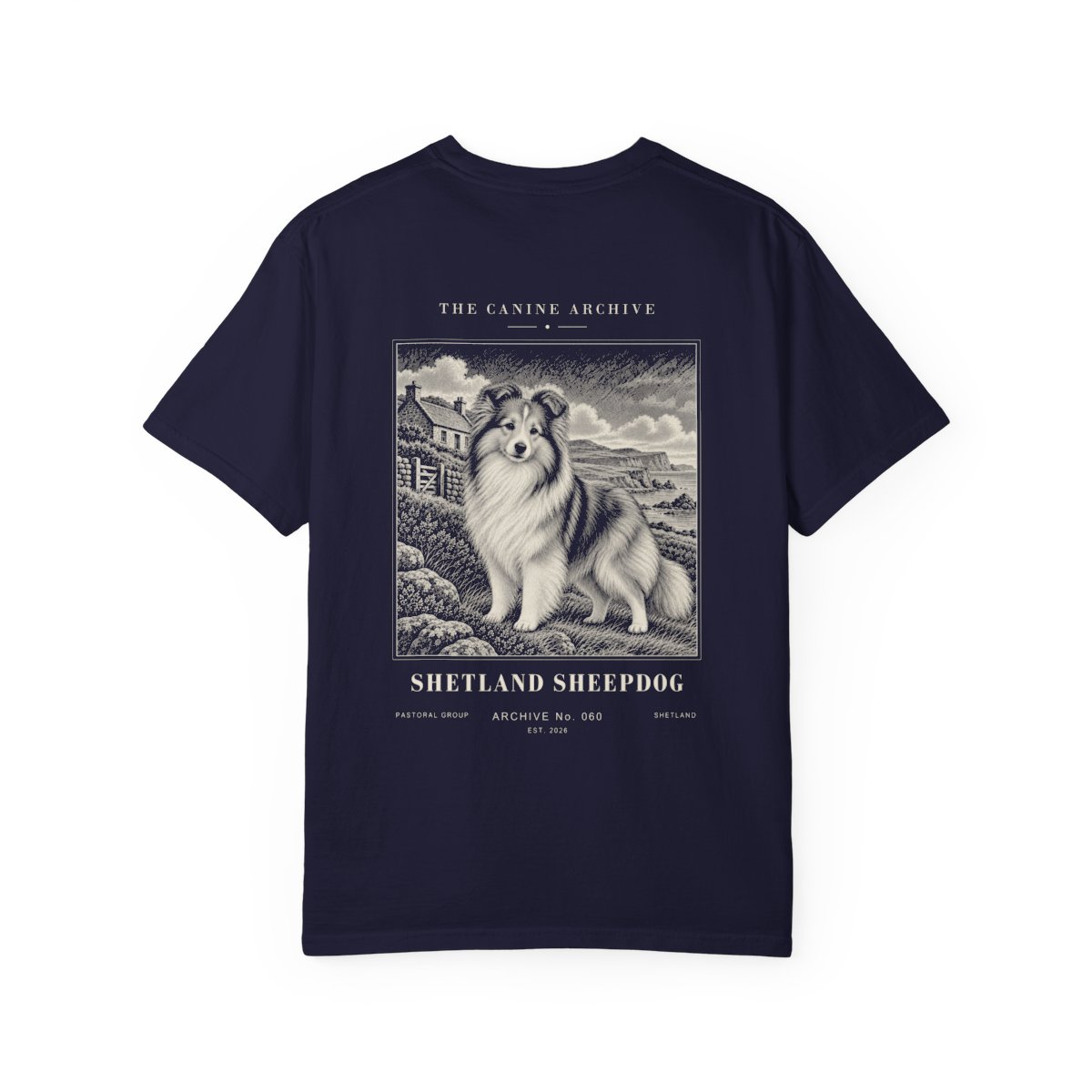 Shetland Sheepdog Tee in True Navy