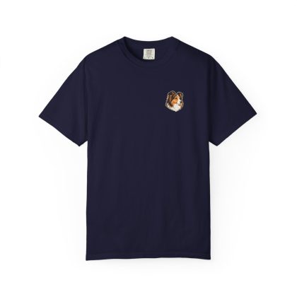 Shetland Sheepdog Portrait Tee in True Navy