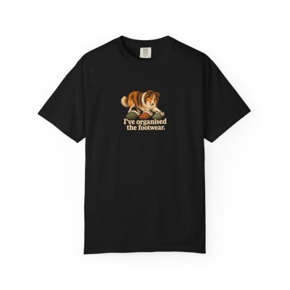 Shetland Sheepdog Humour Tee in Black