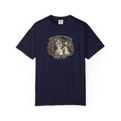Shih Tzu Front Study Tee in True Navy