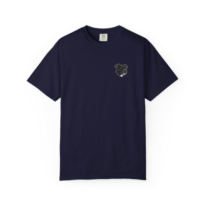 Staffordshire Bull Terrier Portrait Tee in True Navy
