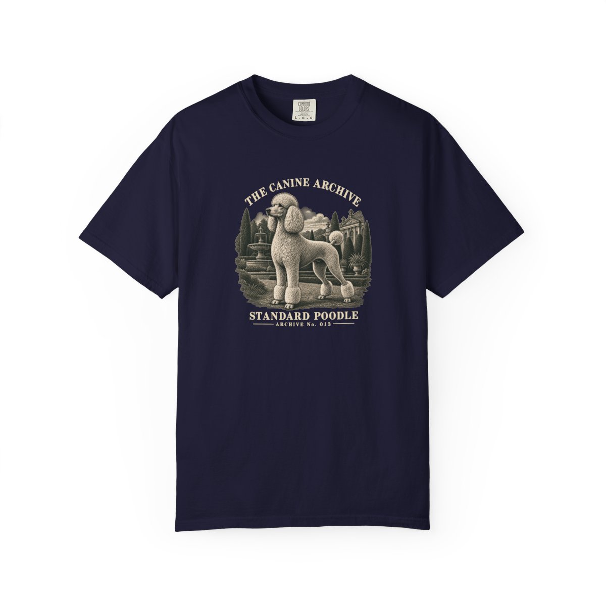 Standard Poodle Front Study Tee in True Navy