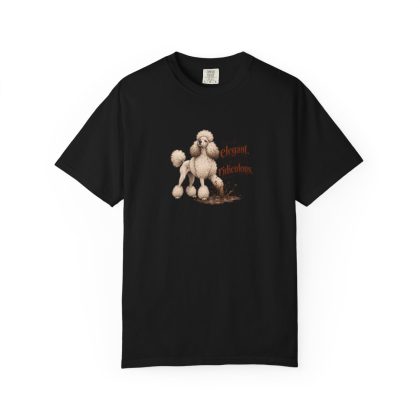 Standard Poodle humorous illustration tee in Black