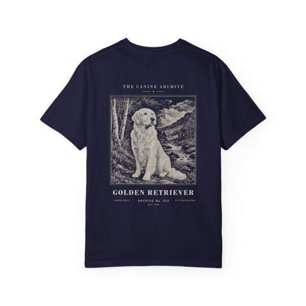 Golden Retriever Archive Tee in True Navy
