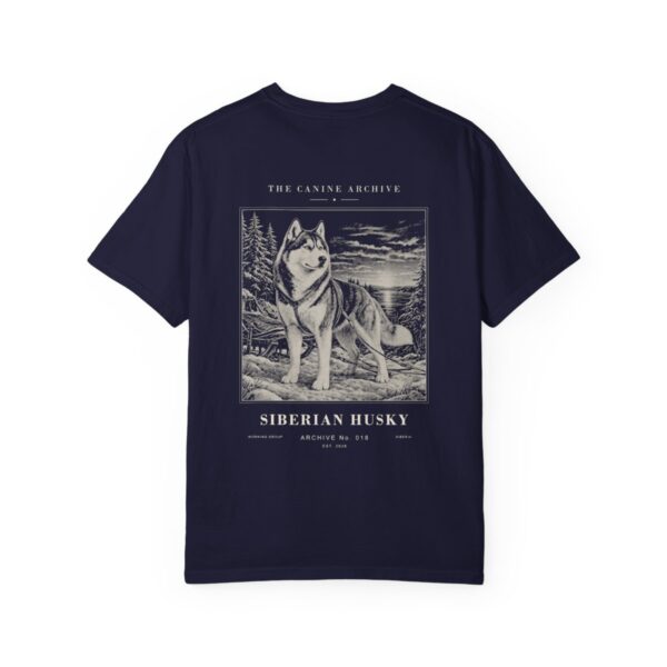 Siberian Husky Archive Tee in True Navy