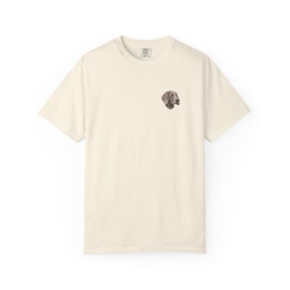 Weimaraner Portrait Tee in Ivory