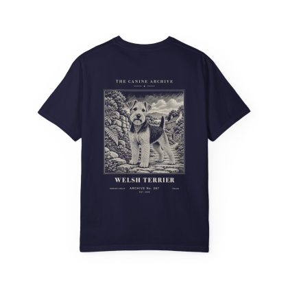 Welsh Terrier Tee in True Navy