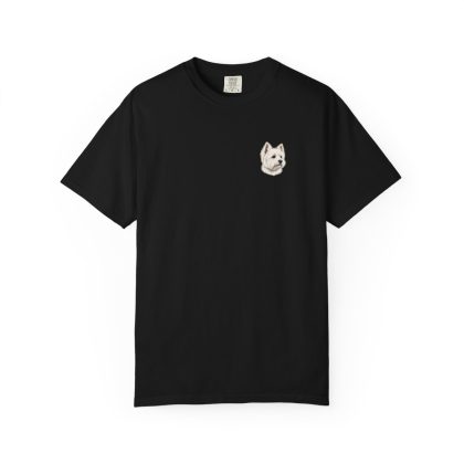 West Highland White Terrier Portrait Tee in Black