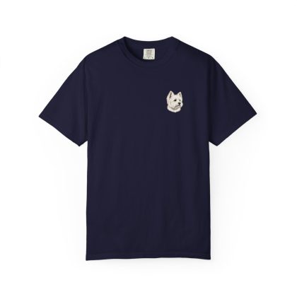 West Highland White Terrier Portrait Tee in True Navy