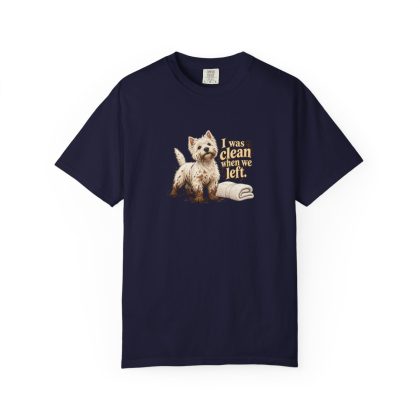 West Highland White Terrier Humour Tee in True Navy