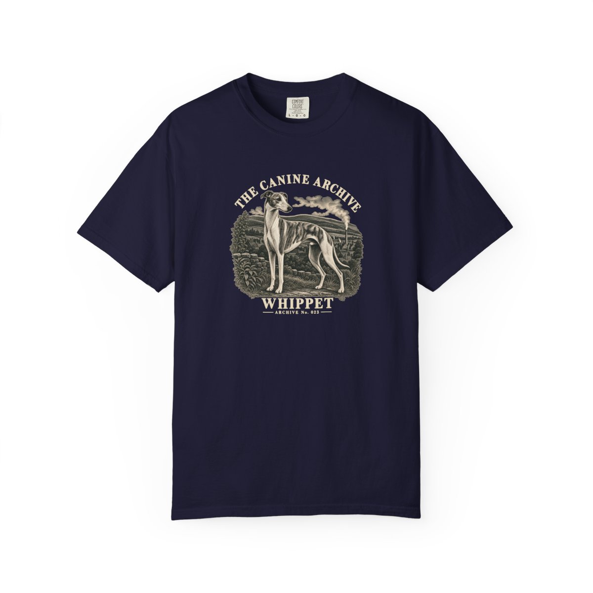 Whippet Front Study Tee in True Navy