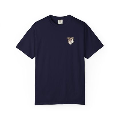 Whippet Portrait Tee in True Navy